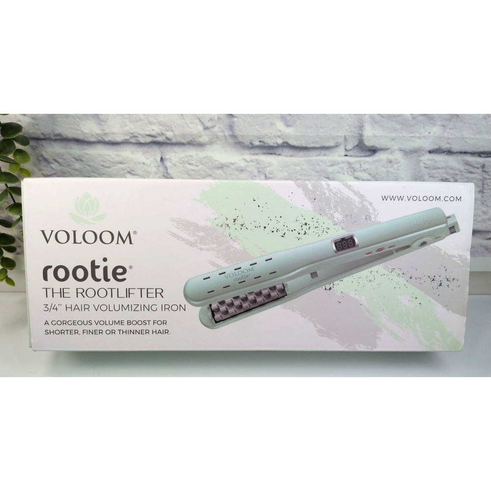 NIB🌿Voloom Rootie 3/4 The RootLifter Hair Volumizing Iron Shorter Finer Styling
